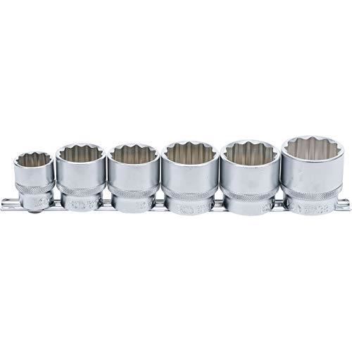 Jeu de douilles 12 pans - bgs - bgs 70102 - acier chrome vanadium - 6 douilles - 12,5 mm
