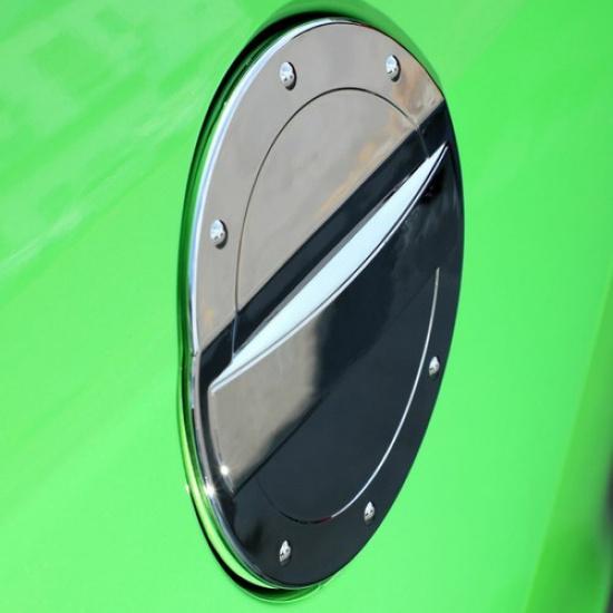 Chrome Filler Fuel Door Tank Gas Cap Cover Trim for Ford Mustang 2010-2014 ABS