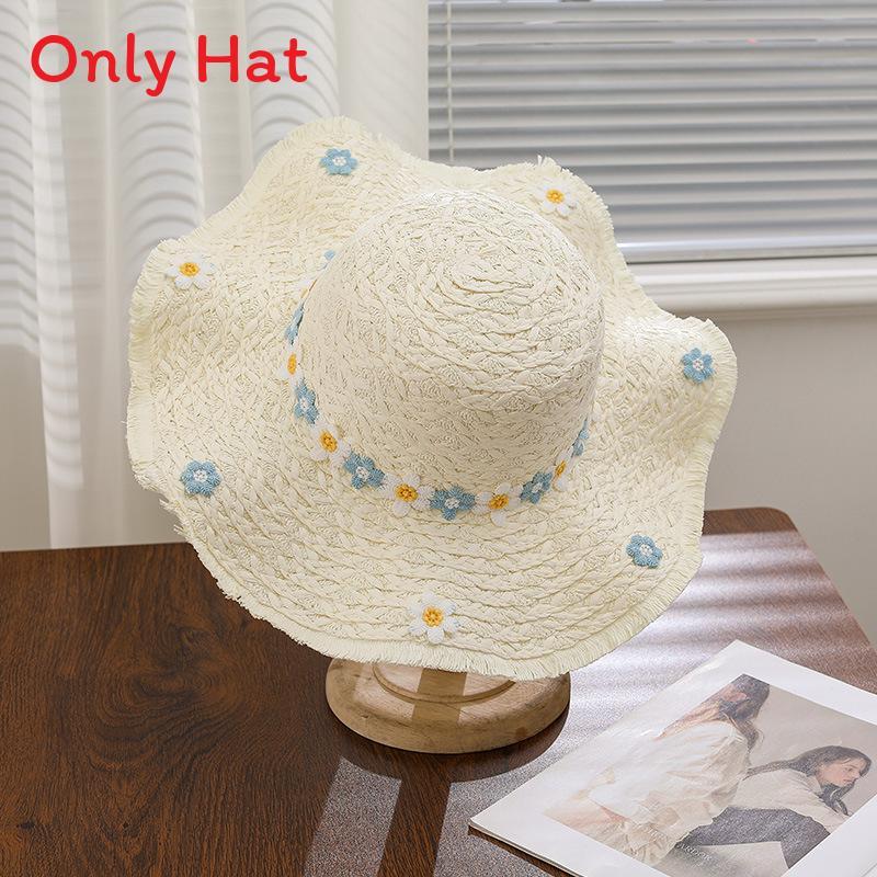 Summer Straw Hat For Women With Wide Brim Sun Protection And Breathable Paper Straw Material