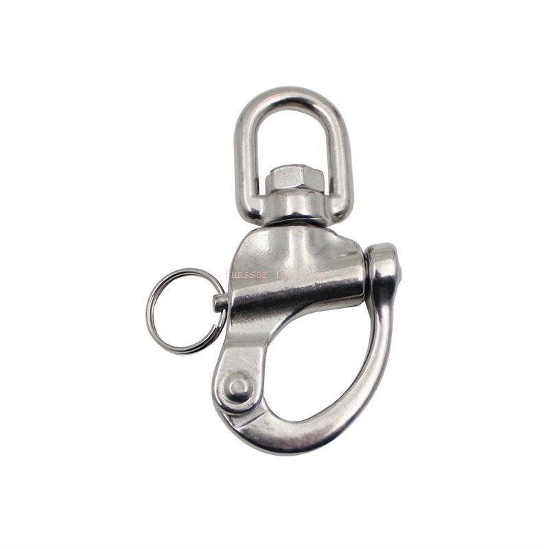 316 Stainless Steel Swivel Shackle Quick Release Boat Anchor Chain Eye Shackle Swivel Snap Hook For Marine Architectural