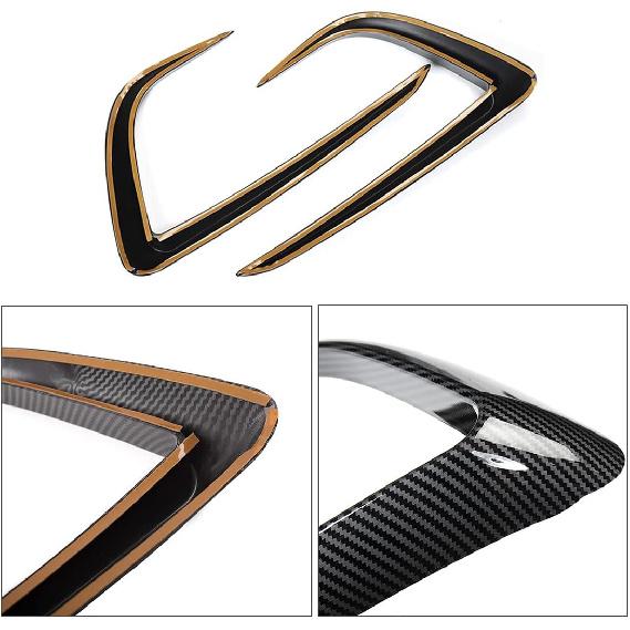 FASTCHE Front Fog Light Trim Cover for Tesla Model Y Eyebrow Spoiler Accessories Fog Lamp Frame Blade Trim Compatible with 2019 2020 2021 2022 2023