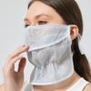 Dustproof Sunscreen Mask Neck Protection Mask Trend Lace Face Cover  Summer