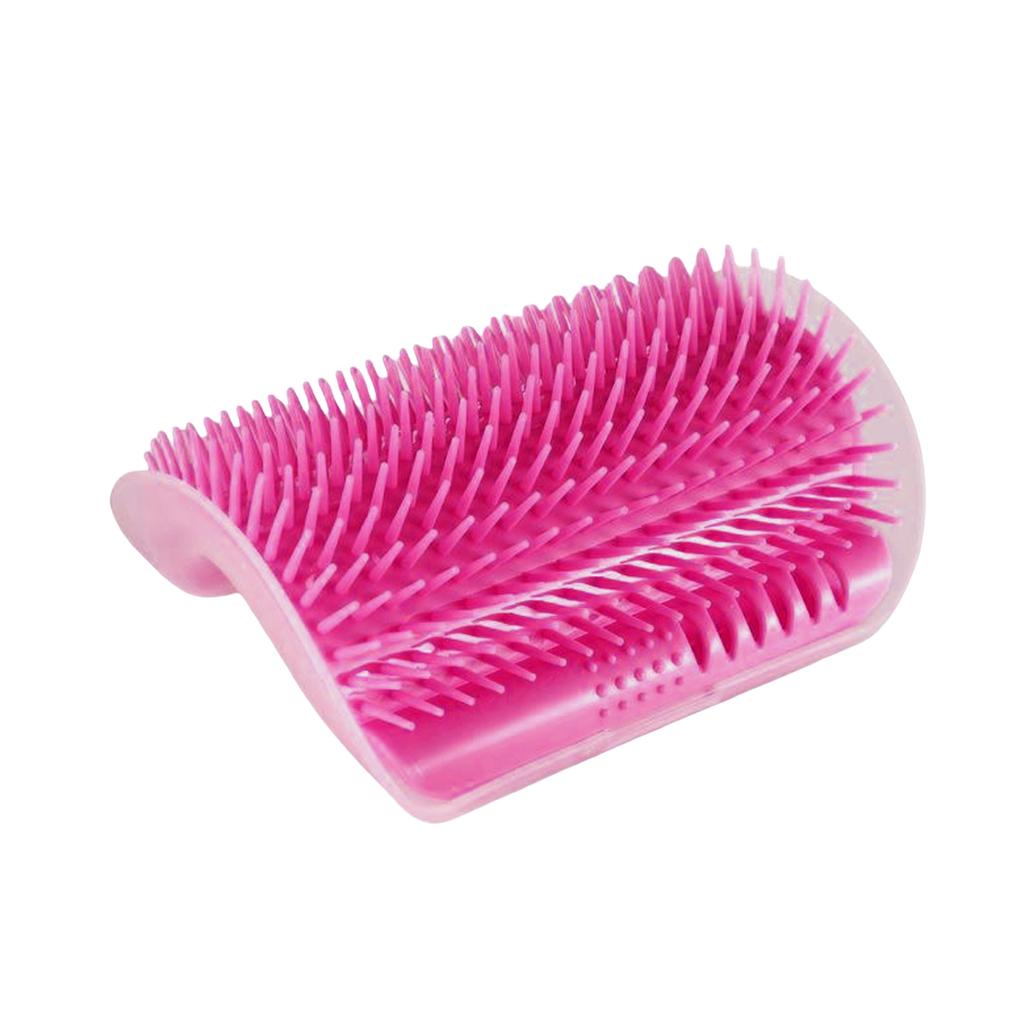 Wall-Mounted Cat Self Groomer with Massage Comb Brush - Perfect for Kitten and Puppy Grooming and Relaxation