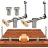 Woodworking Bench Dog Brake Inserts Workbench Fast Fixed Clip Clamp Brass Fixture Vise for 3/4" and 20mm Dog Holes