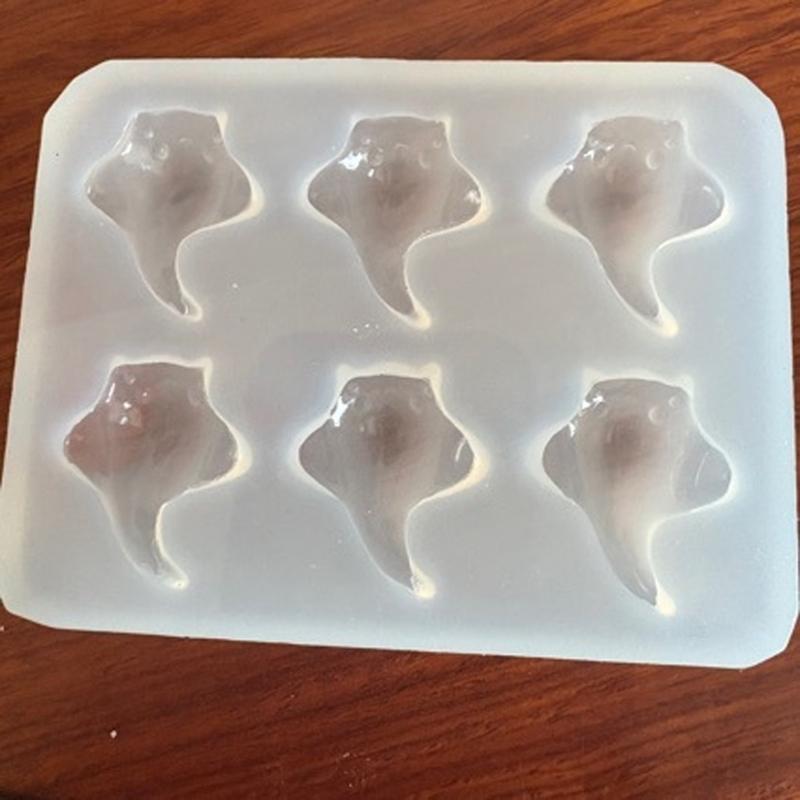 Flexible Silicone Devil Fish Shape Mold For Resin Art Soap Candle Detailing Easy Release Designs Home Decoration Mould
