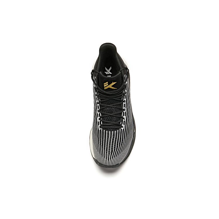 Anta KT4 Playoff Cushioning Slip Resistant Abrasion Resistant High Top Basketball Shoes Men's Black White 11921101-4