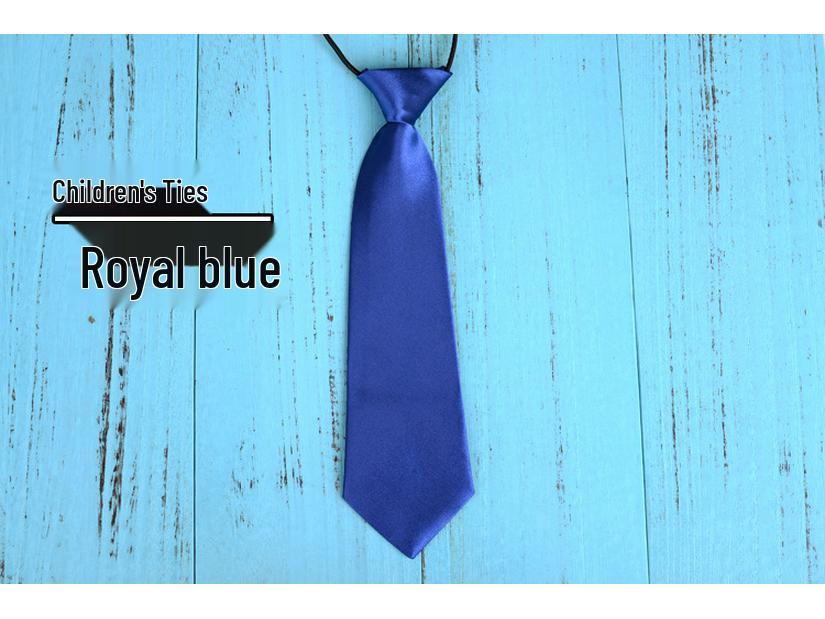 

Детский не требующий глажки черный галстук для мальчиков и девочек - Школьная форма и одежда для выступлений королевский синий