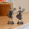 Retro Elegant Female Band Metal Alloy Home Decor Model