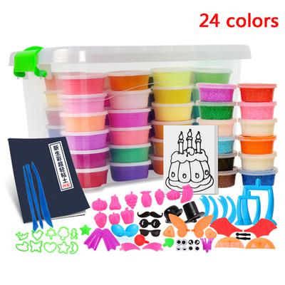 Hračky Slime Crystal 24 barev Světlá hlína Měkký model DIY Kid Dárek Snow Polymer Plasteline Kit