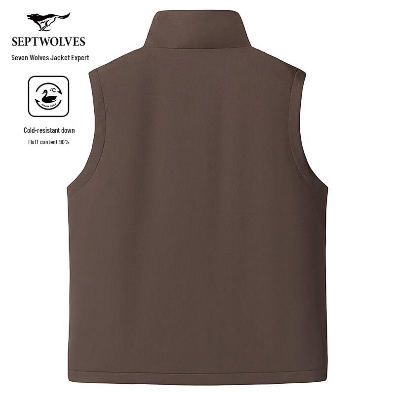 Septwolves Men's Lightweight Water-Resistant Duck Down Vest