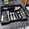 Scalable Kitchen Drawer Organizer Movable Partition Expandable Utensil Tray  Home