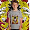 DBZ Goku SSJ4 Anime Print Cotton T Shirt for Kids Boys Girls Casual Summer Short Sleeve