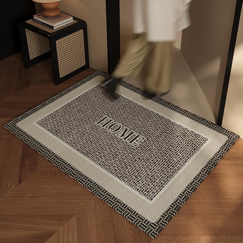 Premium Entry Door Floor Mat, Door Non-Slip And Dirt-Resistant Leave-In Household Entry Floor Mat Can Be Cut And Easy To Take Care Of Carpet