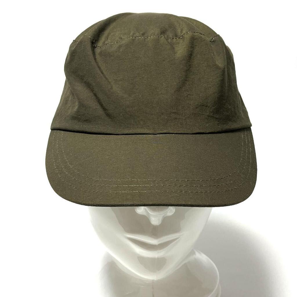 Used [Super Good Condition] THE NORTH FACE UV Care Back Logo Embroidery Lightweight Nylon Work Cap Khaki Unisex Size M 56-58cm