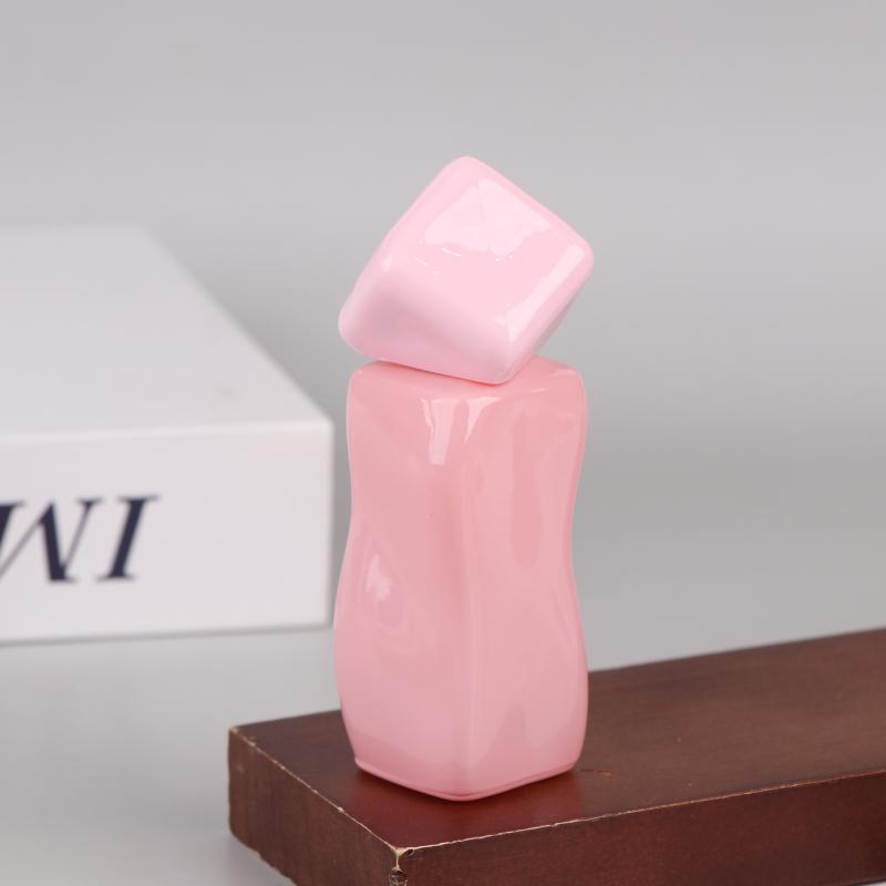1 ks 30ml plnitelná lahvička na parfémový sprej skleněná prázdná přenosná lahvička na parfém pro ženy makronková nádobka na hydrataci make-upu