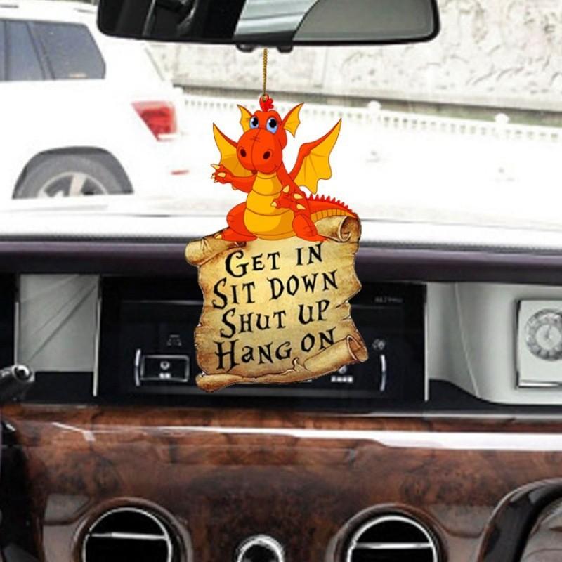 Animal Vibrant Acrylic Hang Decoration Fun Car Ornament And Stylish Home Accent