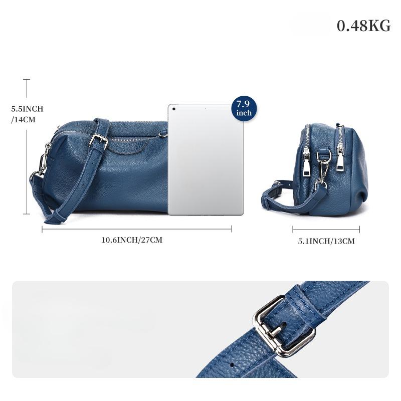 Die erste Schicht aus Rindsleder, kleine quadratische Tasche, weiches Leder, schräge Umhängetasche, alle lässigen Umhängetaschen