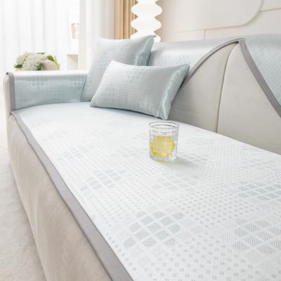 Sofa Cushion Summer Ice Silk Summer Mat Cushion Non-Slip Leather Sofa Cover Summer Rattan Mat Ice Pad Cover Cloth Single Piece