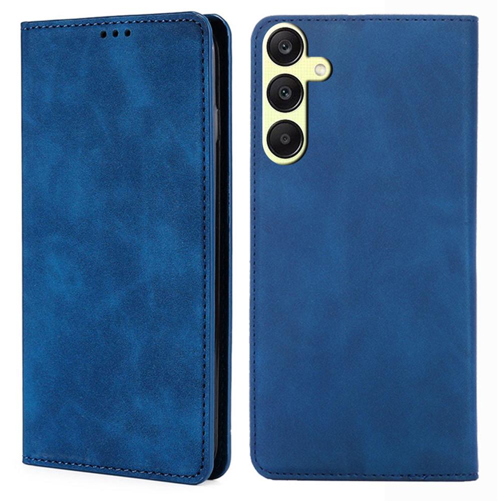 

Для Samsung Galaxy A25 5G (Глобальный) (161,0 х 76,5 х 8,3 мм) Чехол для мобильного телефона с держателем для карт, кожаная подставка-чехол Blue