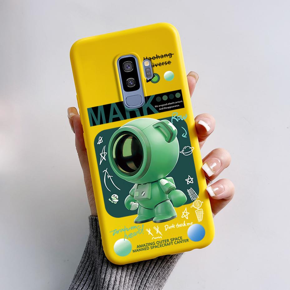 Silicone Back Cover for Coque Samsung Galaxy S9 Plus Cute Rabbit Panda Protective Soft Phone Case SamsungS9 S9Plus Funda Capas