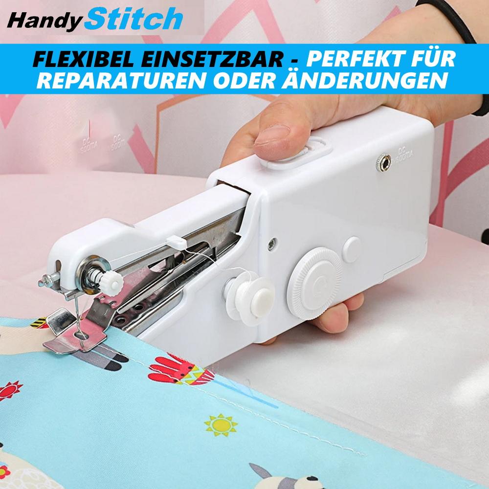 HandyStitch Mini Hand Reise Nähmaschine Handnähmaschine elektrisch Set m. Garne