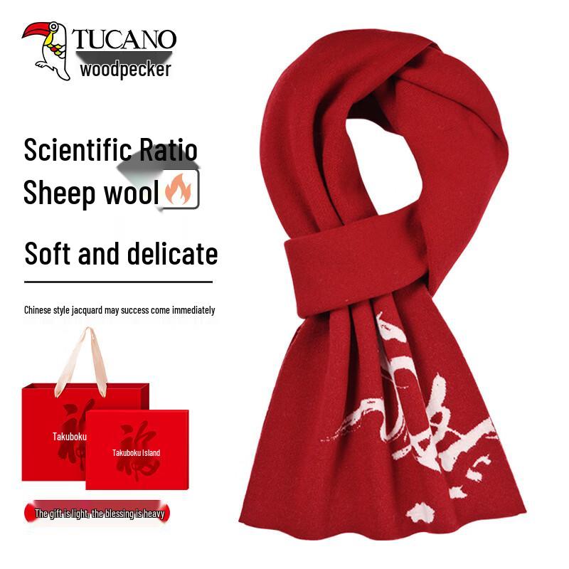 

TUCANO Мужской теплый шарф из шерстяной смеси One Size