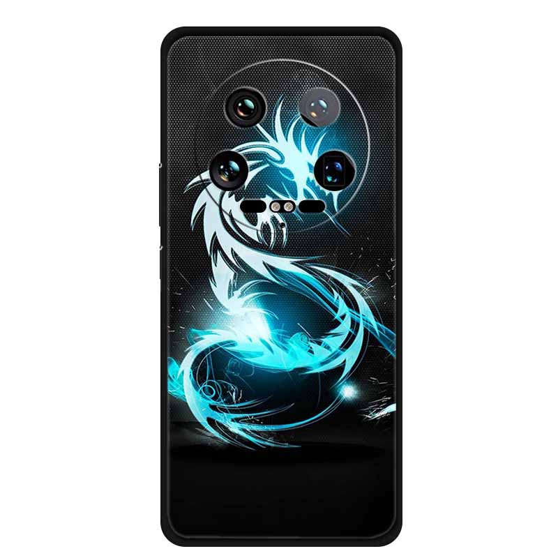 For Xiaomi 14 Ultra 5G Case 6.73''Animals Painted Silicone Soft TPU Coques for Xiaomi 14Ultra Shockproof Cover Shells Cool Wolf