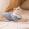 Autumn and Winter Cat Clothes Soft and Cute Two-color Button-down Bottoming Shirt Lace Lapel Collar Two Feet German Cat Hairless Cat Pet Clothes