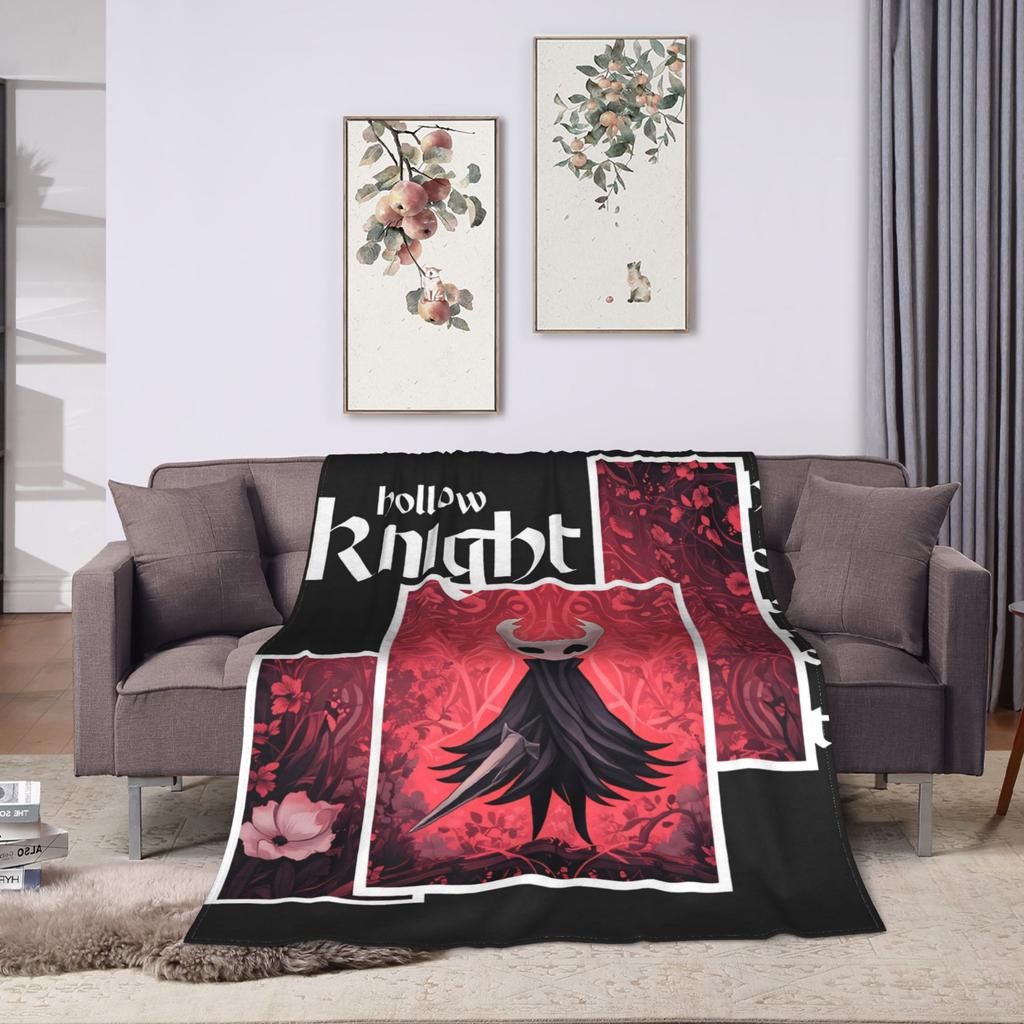 Hollow Knight Silksong Plush Blanket Boy Girl  Flannel Throw Blanket For Couch Chair Super Warm Design Quality Bedspread Gift
