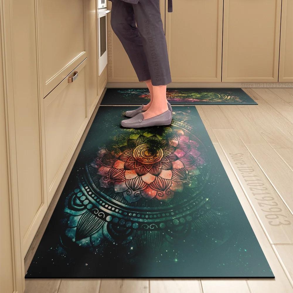 Non-slip Crystal Velvet Kitchen Mat Super Absorbent Long Carpets for Bedroom Bathroom Entrance Door Floor Mats