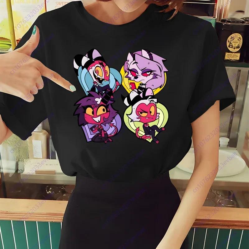 Dámské tričko Helluva Boss Letní s krátkým rukávem Potisk Žvýkačka Vtipné Harajuku Tričko Topy Pánské tričko Streetwear