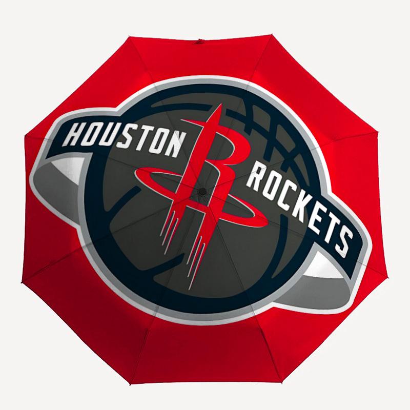 

Rockets Houston Automatic Folding Cute Windproof Umbrella - Lightweight, Retractable Design with 8-Rib Durability, Perfect for Outdoor Adven