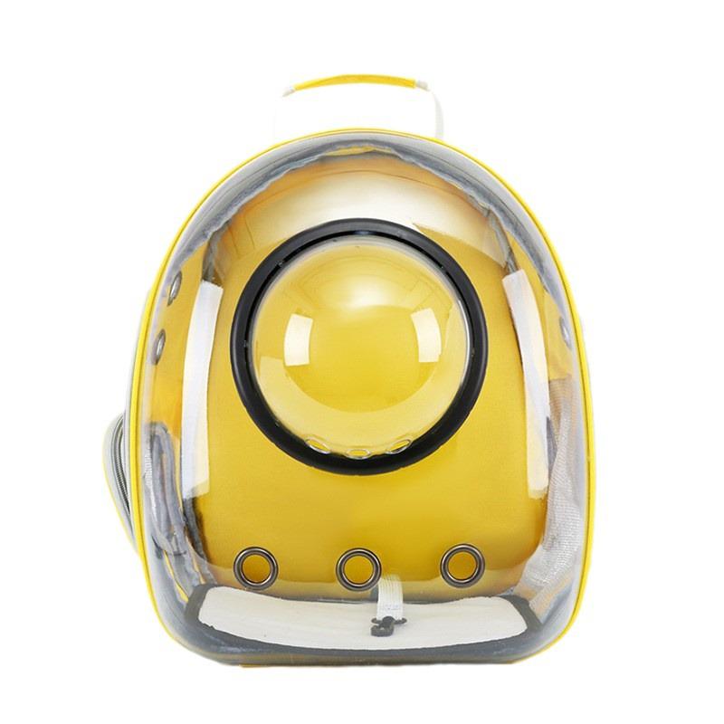Breathable Transparent Cat Backpack: Spacious, Panoramic Capsule Design for Comfortable Outings - Dual Carry Options