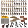Ungiftiges Zweiter Weltkrieg Puppen Set Sammlung Militär Serie Waffen Sandsäcke Figuren Bauspielzeug Creeper Für Kinder Lernspielzeug