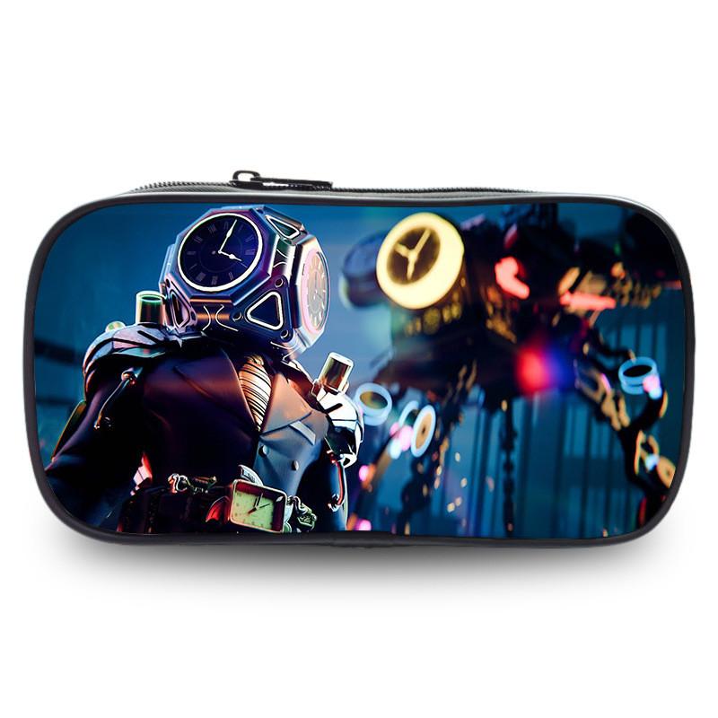 Trousse à crayons étudiante spacieuse Lotus Rouge Titan en polyester durable et multifonctionnelle