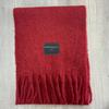 Autumn and winter Ankela red wool scarf women's new solid color thickened warm scarf high-end simple and versatile shawl