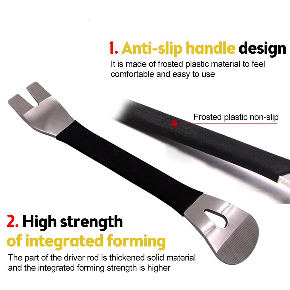 

Car Trim Removal Tool Stainless Steel Durable Two-end Trim Removal audio navigation center console interior door panel tool