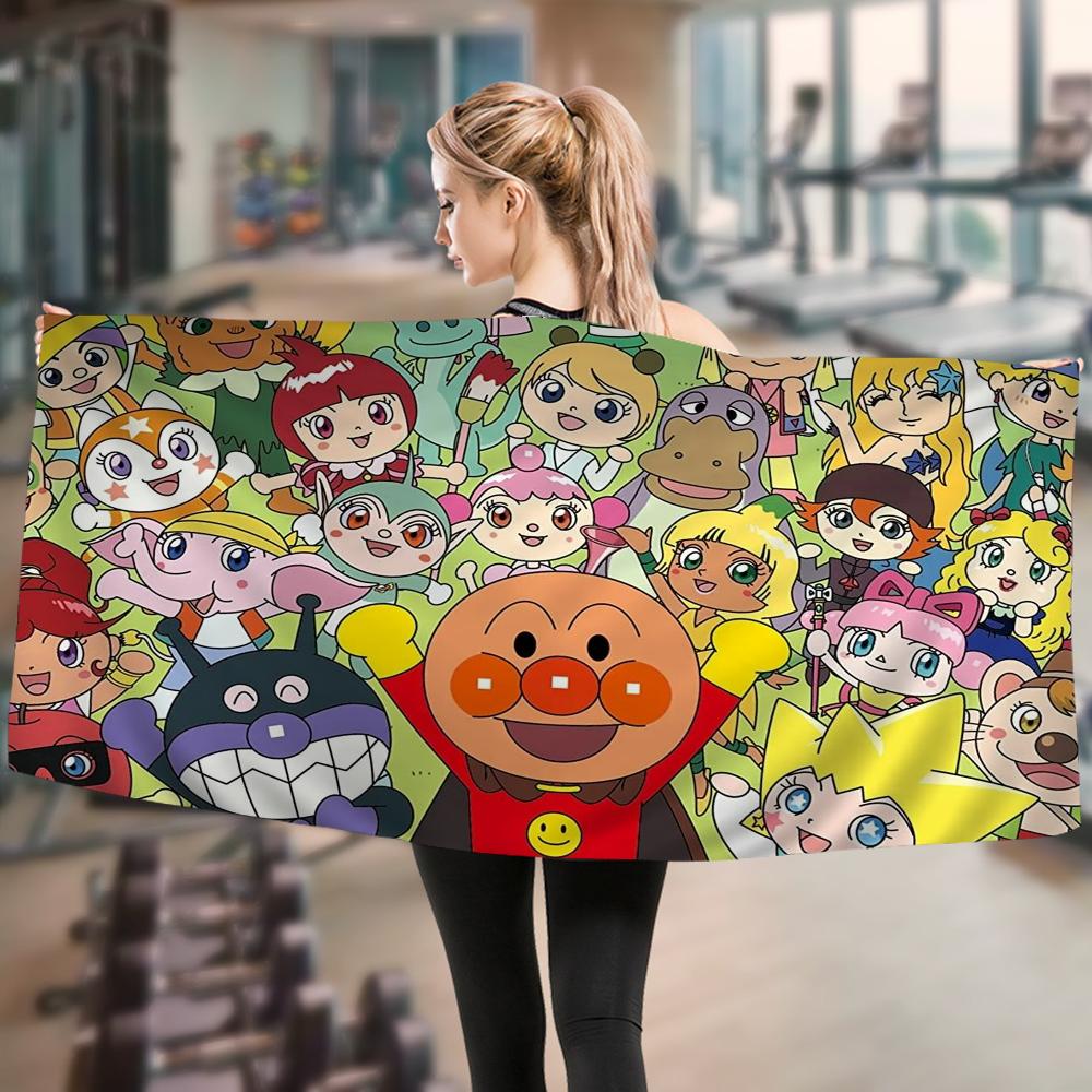 C-Children A-Anpanman Cartoon Beach Towel Cute Kawaii Room Decor Bath Girls Children Hand Towels For Bathroom Shower