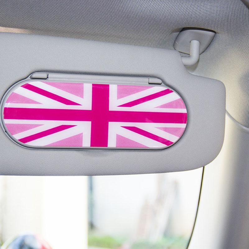 Car Epoxy Stickers Sun Visor Makeup Mirror Back Decals Decoration For Mini Cooper F55 F56 Interior Decorative
