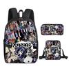 Fashion Novelty Kpop Katseye 3D Print 3pcs/Set pupil School Bags Laptop Daypack Backpack Inclined shoulder bag Pencil Case