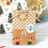 Christmas Gift Packaging Set with Stickers - 24 Creative Paper Bags and Boxes