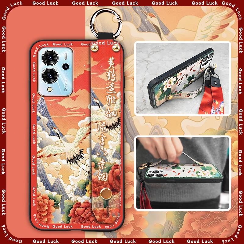 Silicone Dirt-resistant Phone Case For ZTE Blade V40 Pro Durable Waterproof Wristband Anti-dust Shockproof Elderly Lady