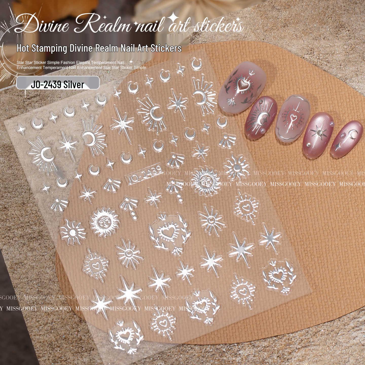 

Gold Foil Nail Art Stickers - Celebrity Hot Item for Whitening & Decorating Nails