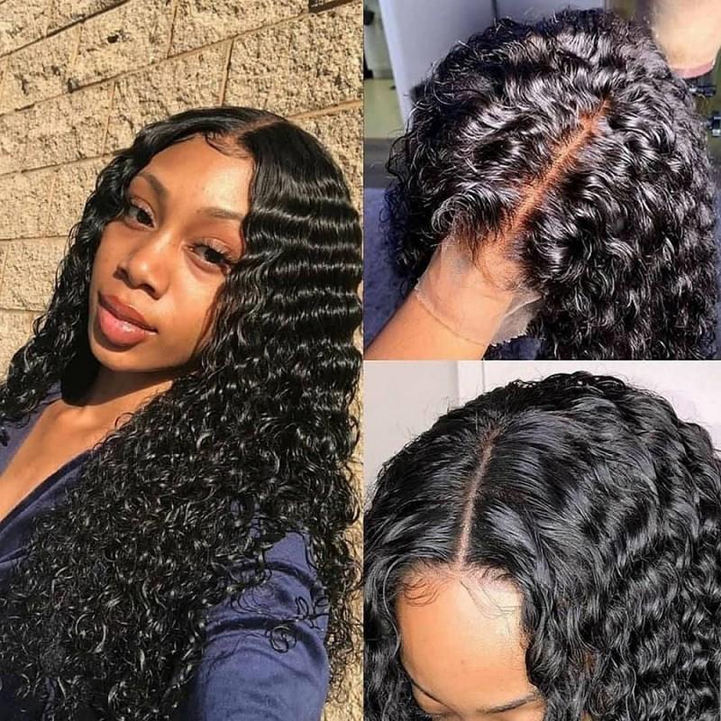 Wig New Style Women's African Fashion Small Curl Long Hair Black Headgear