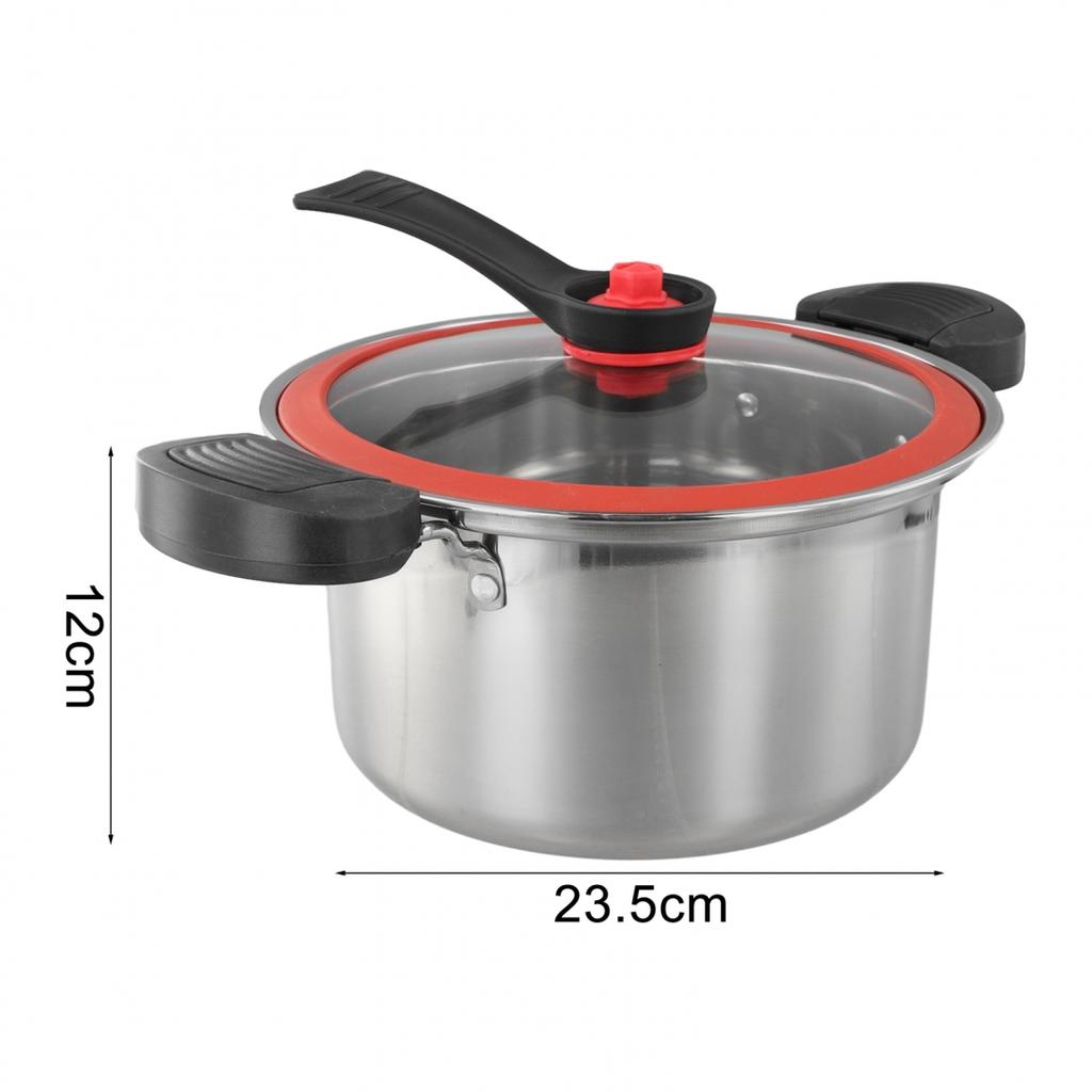 Non-stick Cooking Pot Stainless Steel Cookware 3.5L Pressure Cooker