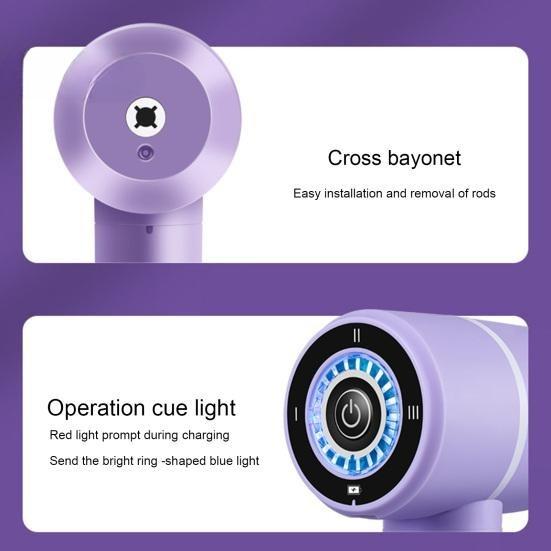 Electric Egg Beater Handheld Mixer USB-C Charging Cordless Whisk with Detachable Beaters 3 Speeds Modes Kitchen Tool for Baking Cooking