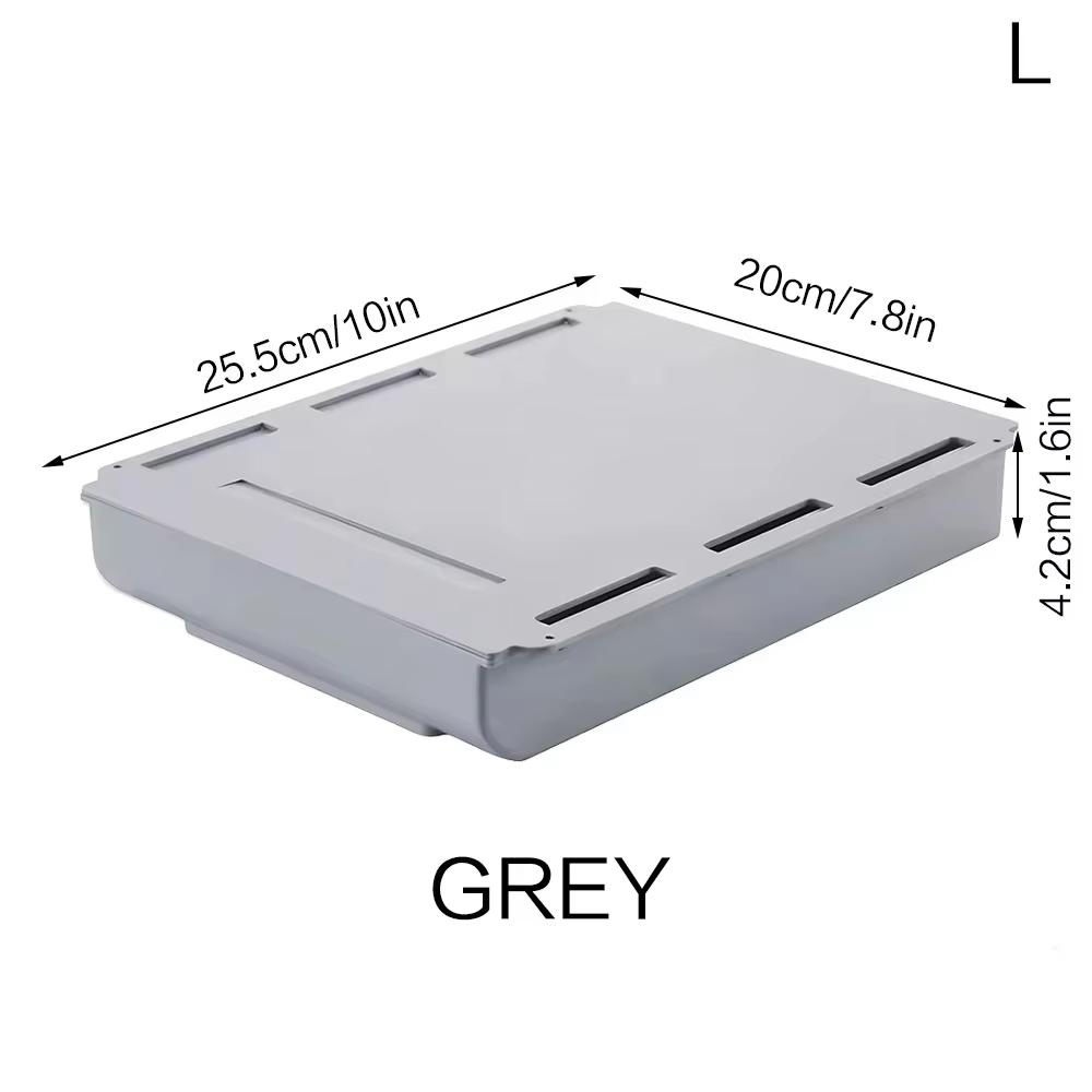 Hidden Organizer Self Adhesive Plastic Storage Holder For Home Office School Sundries Cosmetics Stationery Kitchenware Organizer