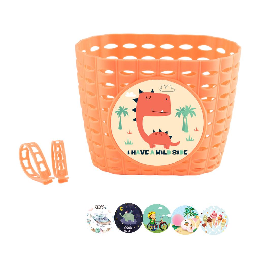 Dětský košík na kolo pro chlapce a dívky Voděodolné plastové dětské koše na kola pro dětská kola a dětské tříkolky