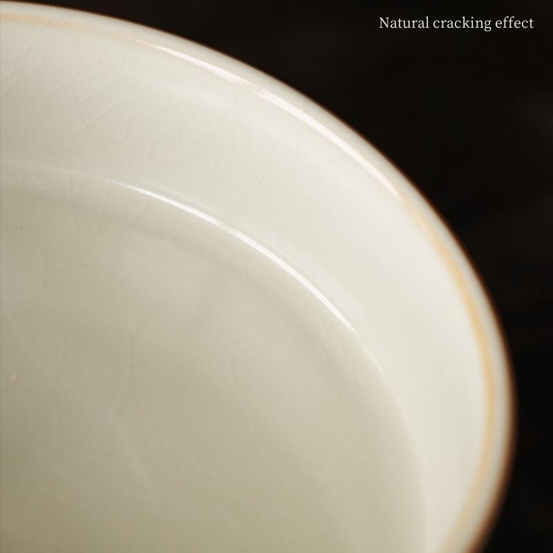 Ru Kiln Persian Cat Pot Bearing Tea Tray Ceramic Water Storage Kettle Mat Tea Teapot Base Tea Table Tray Tea Ceremony Accessory