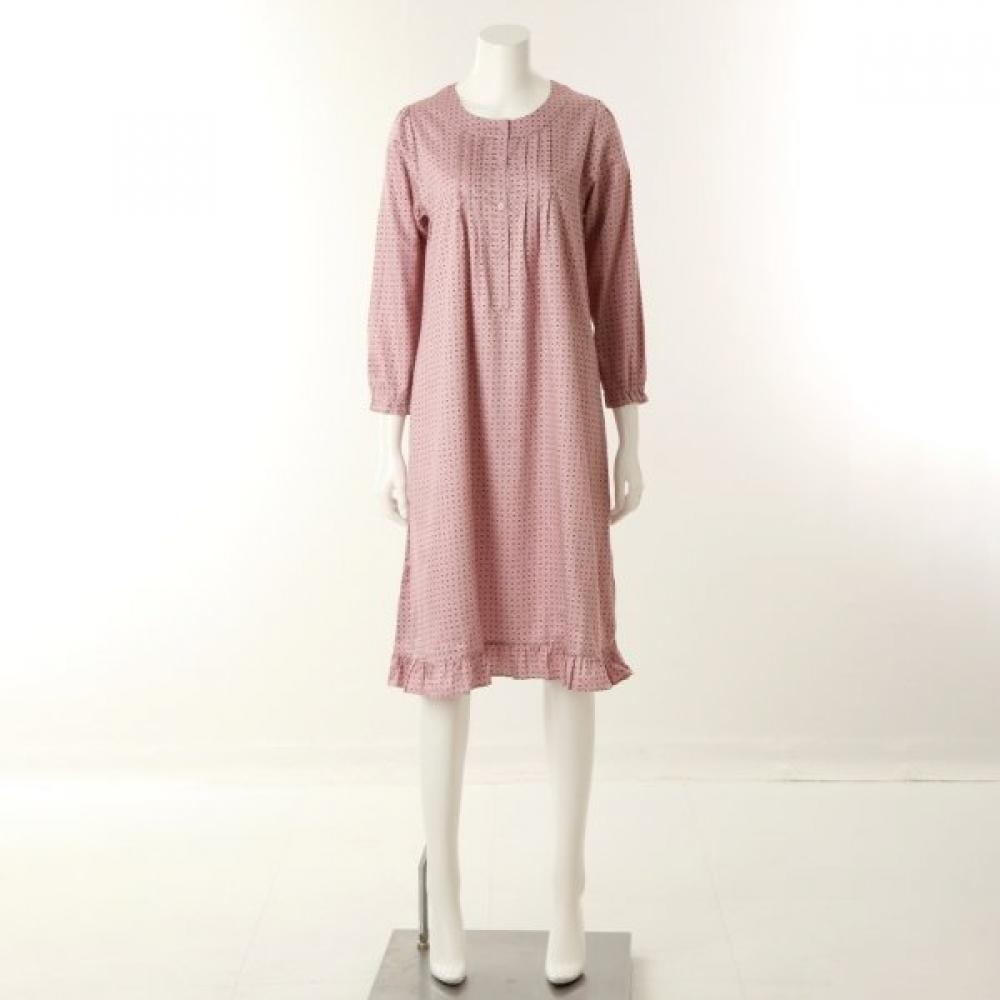 Wacoal Хлопковая ночная рубашка с принтом логотипа, 80-е, Wgn2507w 85(55)